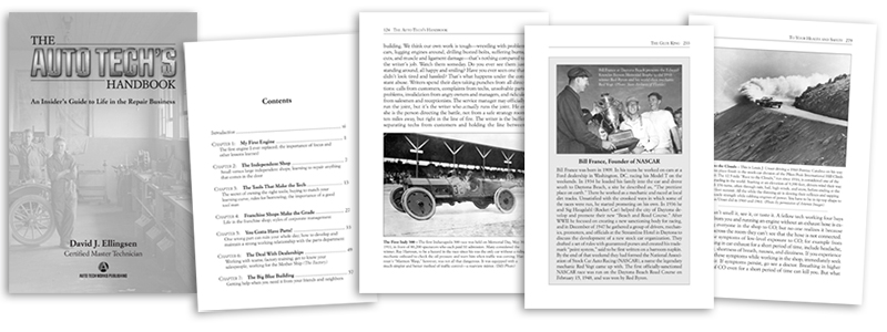 The Auto Tech's Handbook book lauyout design