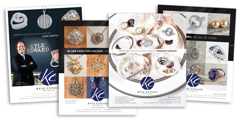 Kyle Edward Fine Jewelry ad design