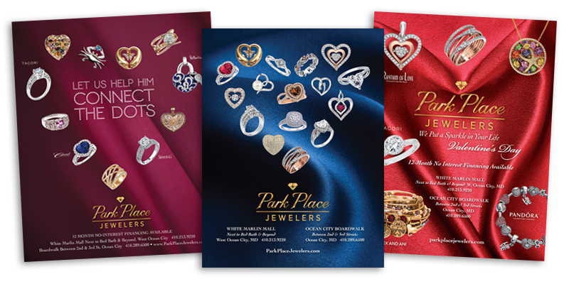 Park Place Jewelers Valentine's Day ad design