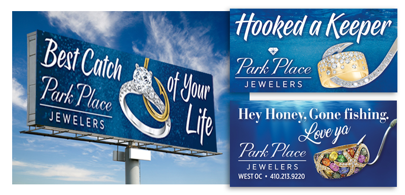 Park Place Jewelers nautical billboard design