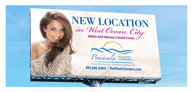 Peninsula Plastic Surgery billboard design