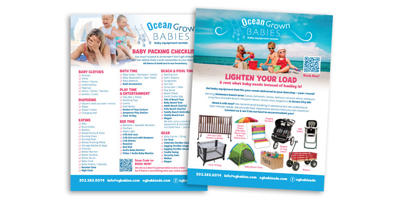 Ocean Grown Babies flyer design