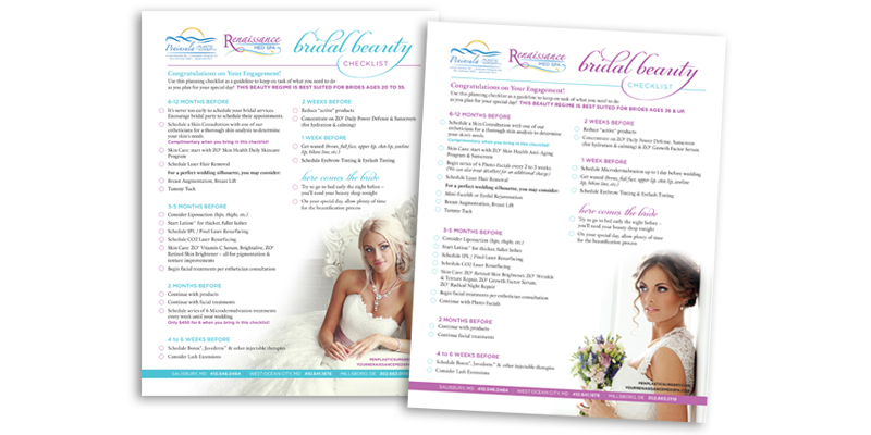 Peninsula Plastic Surgery bridal checklist