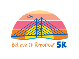 Believe In Tomorrow 5k logo design
