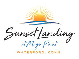 Sunset Landing Mago Point logo design