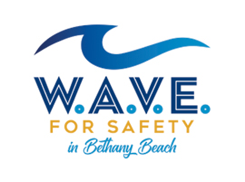 Wave for Safety in Bethany Beach Delaware logo design