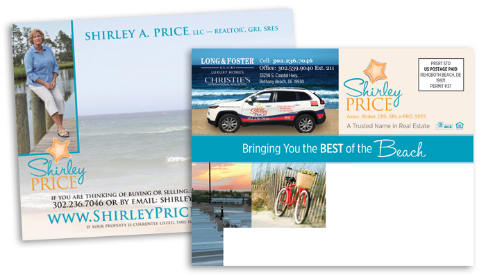 Shirley Price postcard design