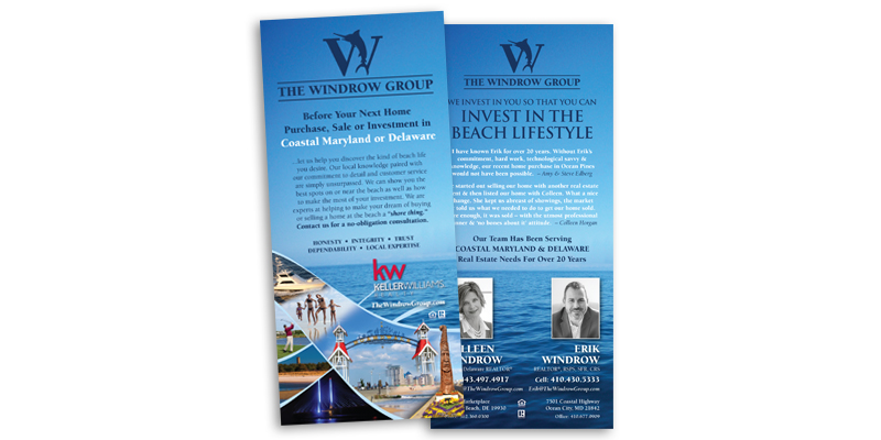 The Windrow Group rackcard design
