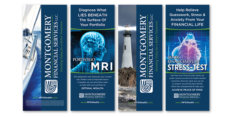 Montgomery Financial Services banner stands