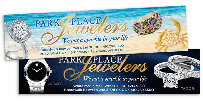 Park Place Jewelers dibond sign design