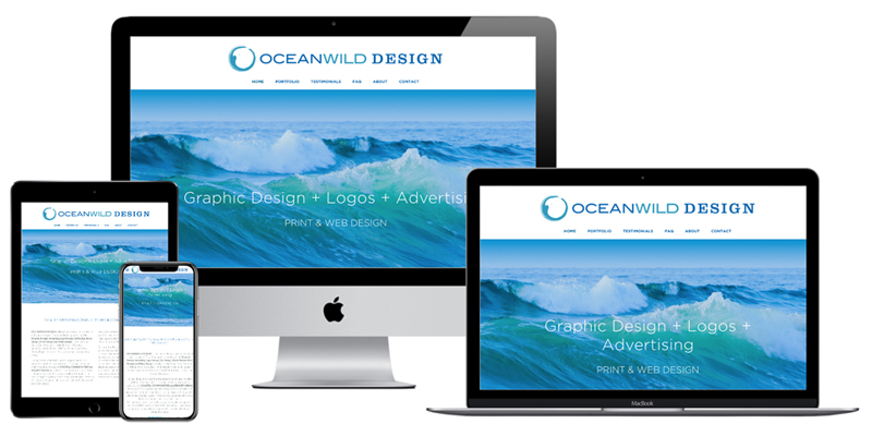 OceanWild Design website design